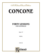 40 Lessons-Contralto Vocal Solo & Collections sheet music cover